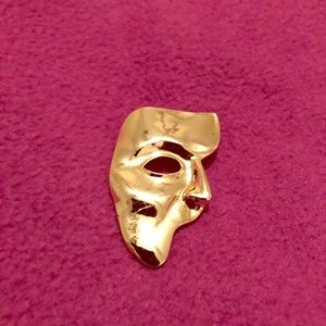 80s Vintage Gold Plated Half Mask